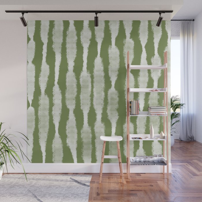 Tie Dye no. 2 in Green  Wall Mural Gallery Image 1