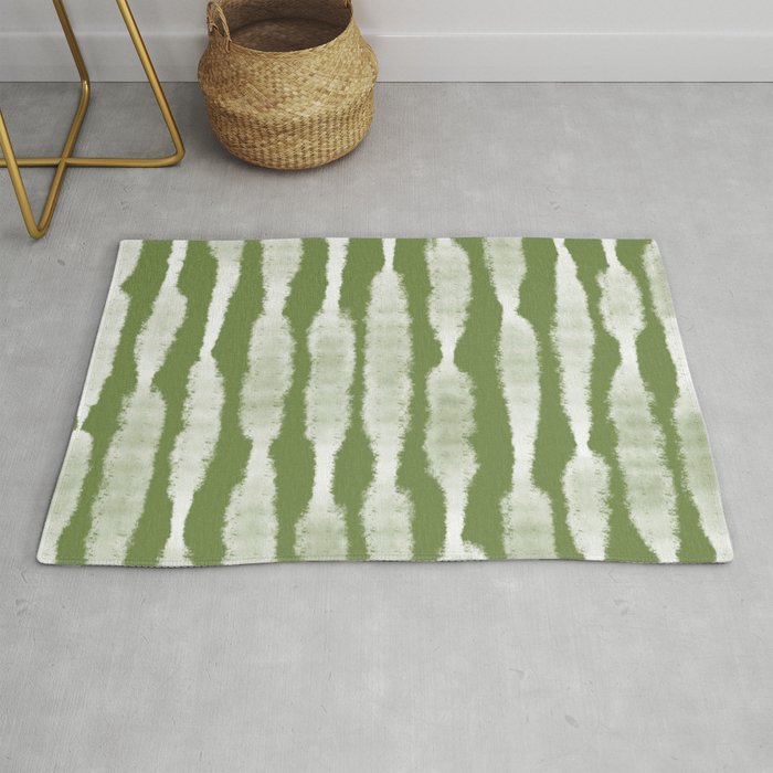 Tie Dye no. 2 in Green  Rug Gallery Image 1
