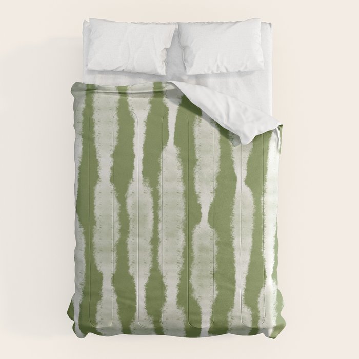 Tie Dye no. 2 in Green  Comforter Gallery Image 6