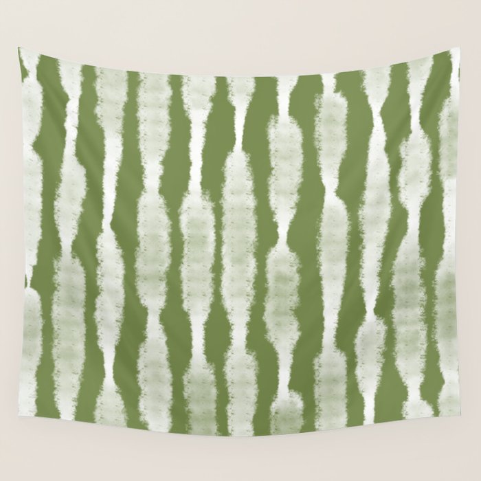 Tie Dye no. 2 in Green  Wall Tapestry Gallery Image 4