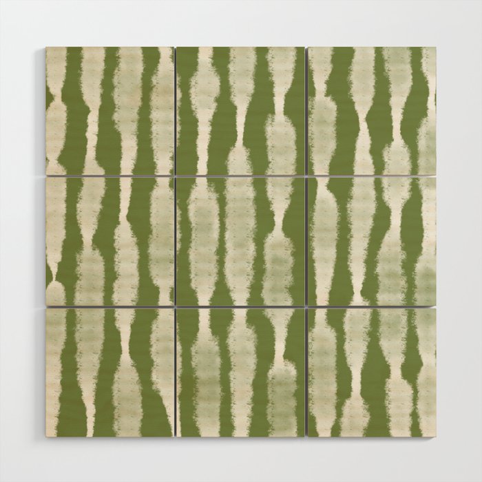 Tie Dye no. 2 in Green  Wood Wall Art Gallery Image 1