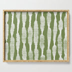 Tie Dye no. 2 in Green  Serving Tray Gallery Image 1