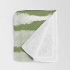 Tie Dye no. 2 in Green  Throw Blanket Gallery Image 3