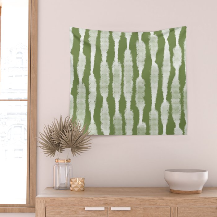 Tie Dye no. 2 in Green  Wall Tapestry Gallery Image 2