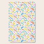 Fun colorful doodle art pattern Cutting Board Gallery Image 1