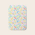 Fun colorful doodle art pattern Bath Mat Gallery Image 1