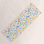 Fun colorful doodle art pattern Yoga Mat Gallery Image 1