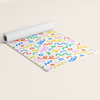 Fun colorful doodle art pattern Yoga Mat Gallery Image 2