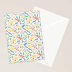 Fun colorful doodle art pattern Stationery Card Gallery Image 2