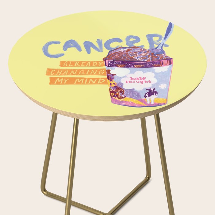 Emo Cancer in Calming Yellow | Zodiac Series Side Table Gallery Image 2