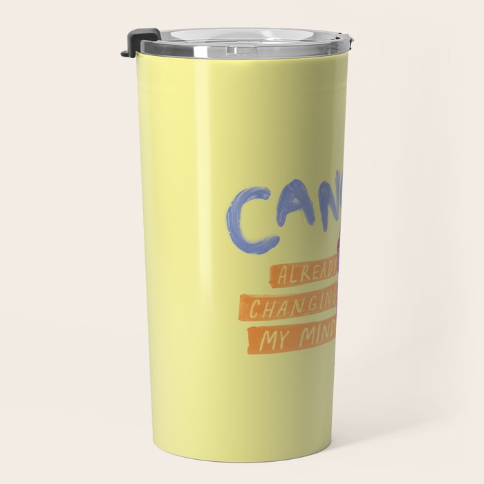 Emo Cancer in Calming Yellow | Zodiac Series Travel Mug Gallery Image 3