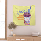 Emo Cancer in Calming Yellow | Zodiac Series Wall Tapestry Gallery Image 2