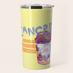 Emo Cancer in Calming Yellow | Zodiac Series Travel Mug Gallery Image 1