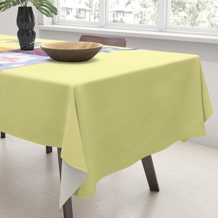 Emo Cancer in Calming Yellow | Zodiac Series Tablecloth Gallery Image 3