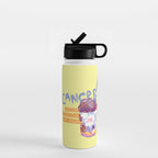 Emo Cancer in Calming Yellow | Zodiac Series Water Bottle Gallery Image 1