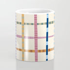 Colorful Patterned Grid Coffee Mug Gallery Image 4