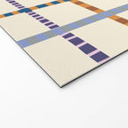 Colorful Patterned Grid Welcome Mat Gallery Image 2