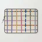 Colorful Patterned Grid Laptop Sleeve Gallery Image 1