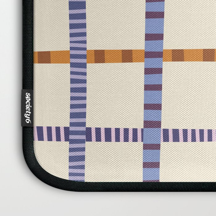 Colorful Patterned Grid Laptop Sleeve Gallery Image 3
