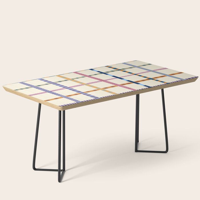 Colorful Patterned Grid Coffee Table Gallery Image 1