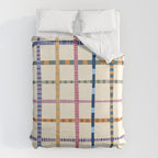 Colorful Patterned Grid Duvet Cover Gallery Image 6