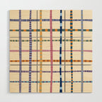 Colorful Patterned Grid Wood Wall Art Gallery Image 1