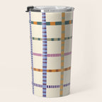 Colorful Patterned Grid Travel Mug Gallery Image 3