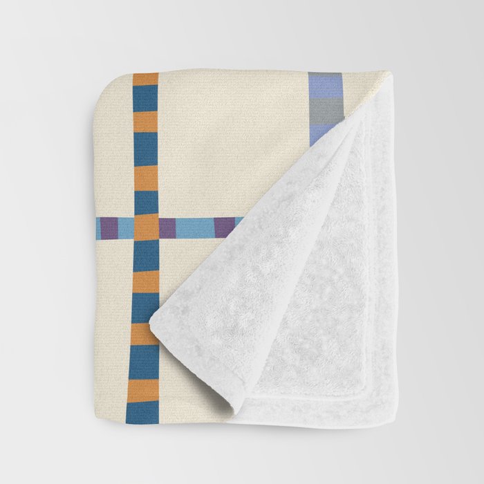 Colorful Patterned Grid Throw Blanket Gallery Image 3
