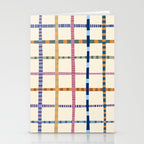 Colorful Patterned Grid Stationery Card Gallery Image 2
