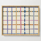 Colorful Patterned Grid Serving Tray Gallery Image 1