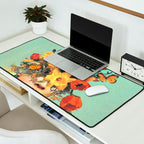 Baby's in bloom - Rainbow, flowers, birds,  butterflies Desk Mat Gallery Image 2