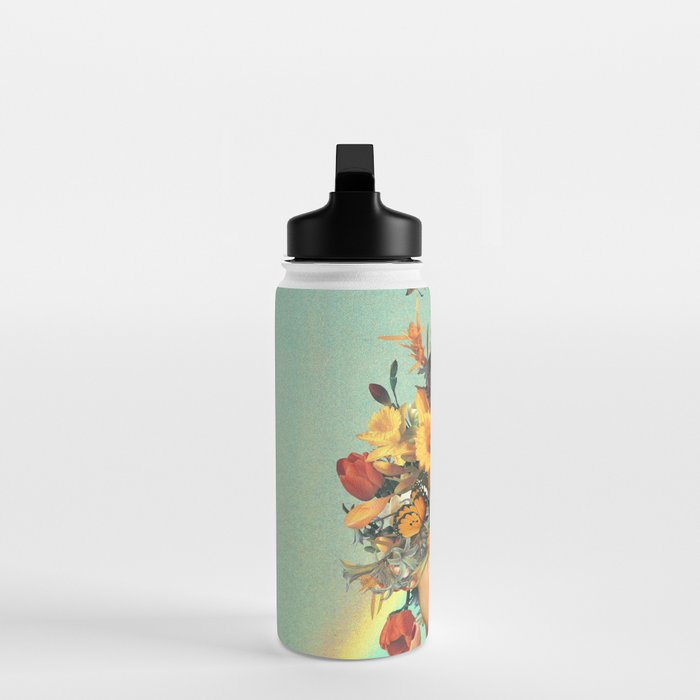 Baby's in bloom - Rainbow, flowers, birds,  butterflies Water Bottle Gallery Image 3