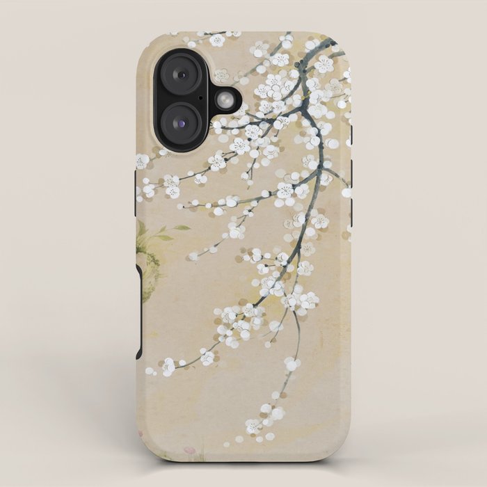 Ume flower painting,korean painting. chinoiserie. iPhone Case Gallery Image 1