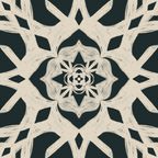 Scandinavian Snowflake no. 3 navy colorway  Coffee Mug Gallery Image 2