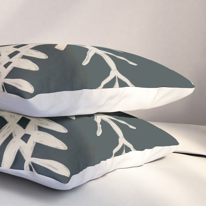 Scandinavian Snowflake no. 3 navy colorway  Pillow Sham Gallery Image 3