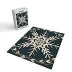 Scandinavian Snowflake no. 3 navy colorway  Jigsaw Puzzle Gallery Image 2