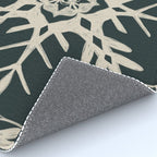 Scandinavian Snowflake no. 3 navy colorway  Rug Gallery Image 4