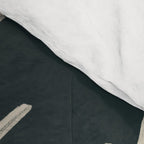 Scandinavian Snowflake no. 3 navy colorway  Comforter Gallery Image 4