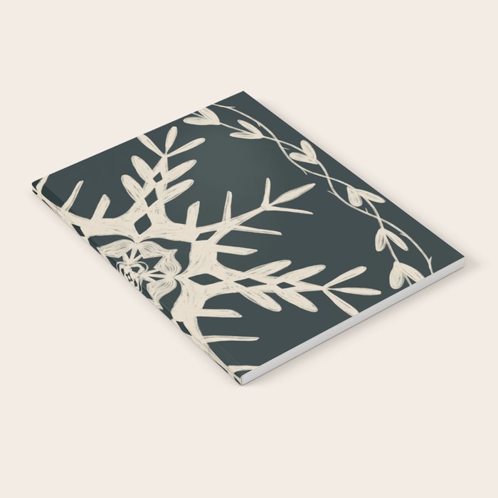 Scandinavian Snowflake no. 3 navy colorway  Notebook Gallery Image 1