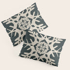 Scandinavian Snowflake no. 3 navy colorway  Pillow Sham Gallery Image 3