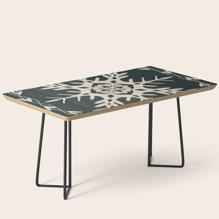 Scandinavian Snowflake no. 3 navy colorway  Coffee Table Gallery Image 1