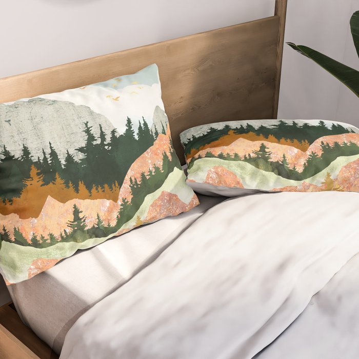 Spring Flight II Pillow Sham Gallery Image 2