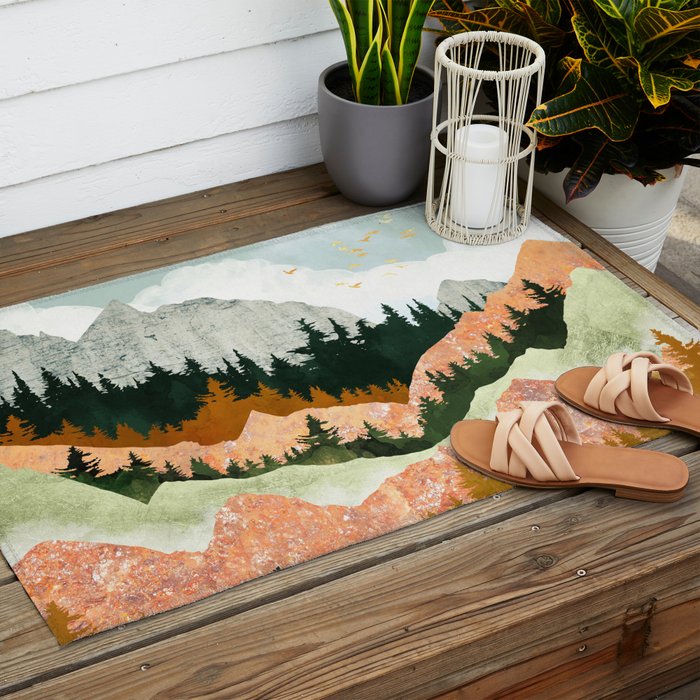 Spring Flight II Outdoor Rug Gallery Image 2