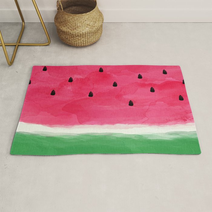 Watermelon Abstract Rug Gallery Image 1