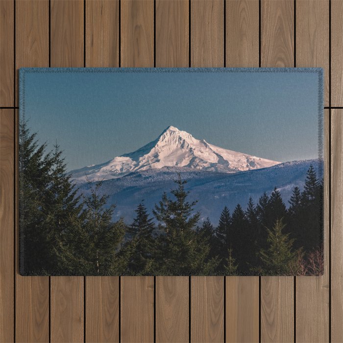 Mt. Hood Memories - 120/365 Nature Photography Outdoor Rug Gallery Image 1