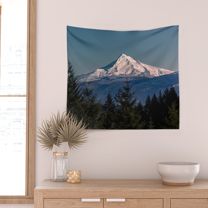 Mt. Hood Memories - 120/365 Nature Photography Wall Tapestry Gallery Image 2