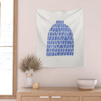 Linocut Vase #5 Wall Tapestry Gallery Image 2