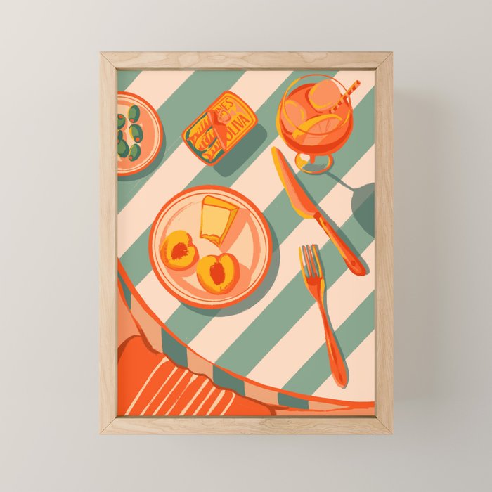 Golden Hour Aperitivo Mini Art Print Gallery Image 1