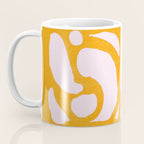 Abstract in Yellow and Cream Coffee Mug Gallery Image 3