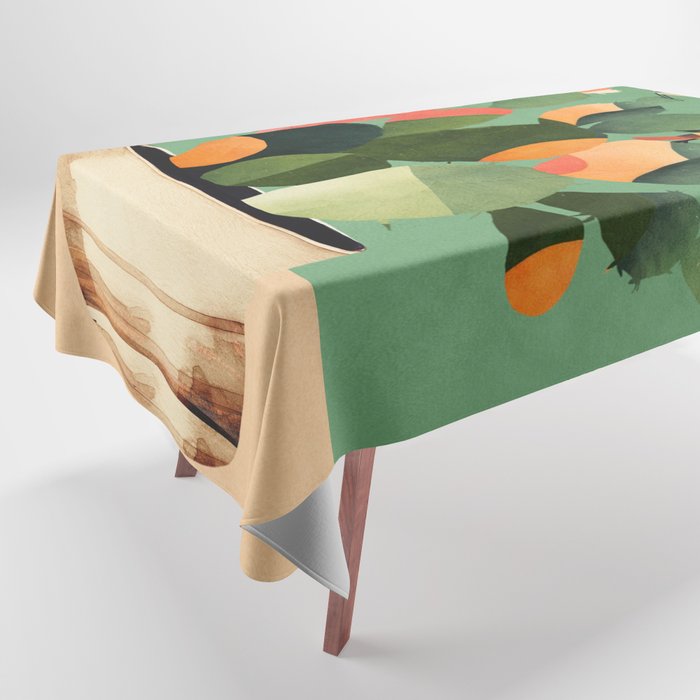 Cactus & Birds 3 Tablecloth Gallery Image 1